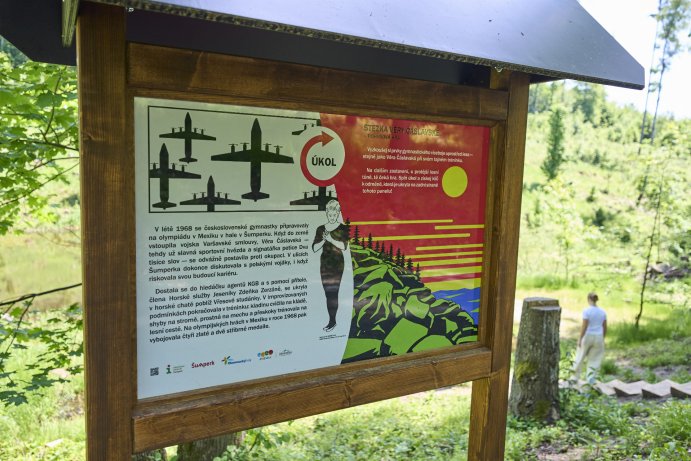  Zacvičte si v lese jako Věra Čáslavská. Šumperk láká na pohybovou stezku
