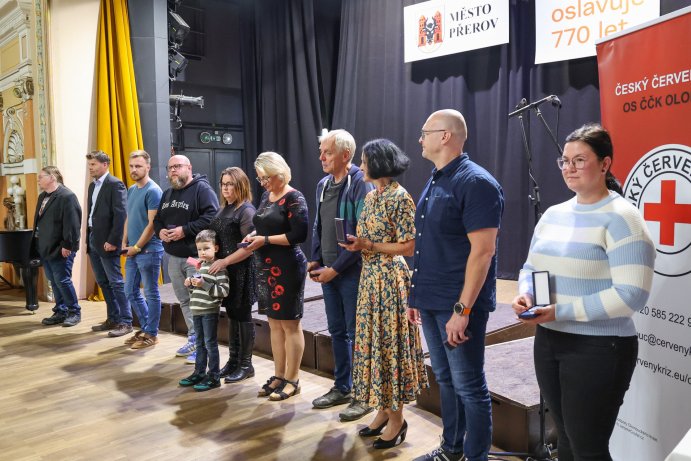 Zachraňují životy. V Přerově ocenili desítky dárců