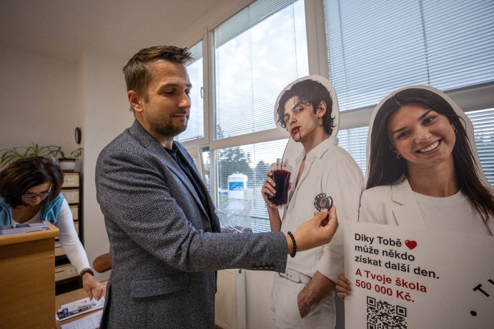  Studenti z Olomouckého kraje pomáhají darováním krve. Zapojují se do kampaně Tvůrci zítřka
