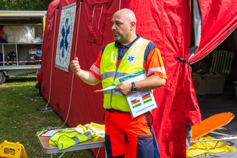 Velké krajské cvičení na Plumlově: Tématem byla protržená hráz nádrže