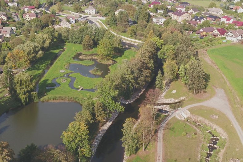 Na Desné dokončili unikátní projekt. Obsahuje také rybochody     Foto: Povodí Moravy
