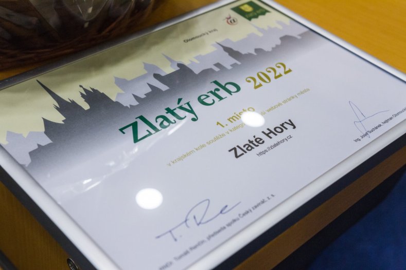 Nejlepší webové stránky mají Zlaté Hory a Náměšť na Hané