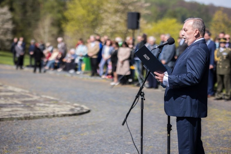 Zástupci kraje si připomněli tragédie z konce druhé světové války