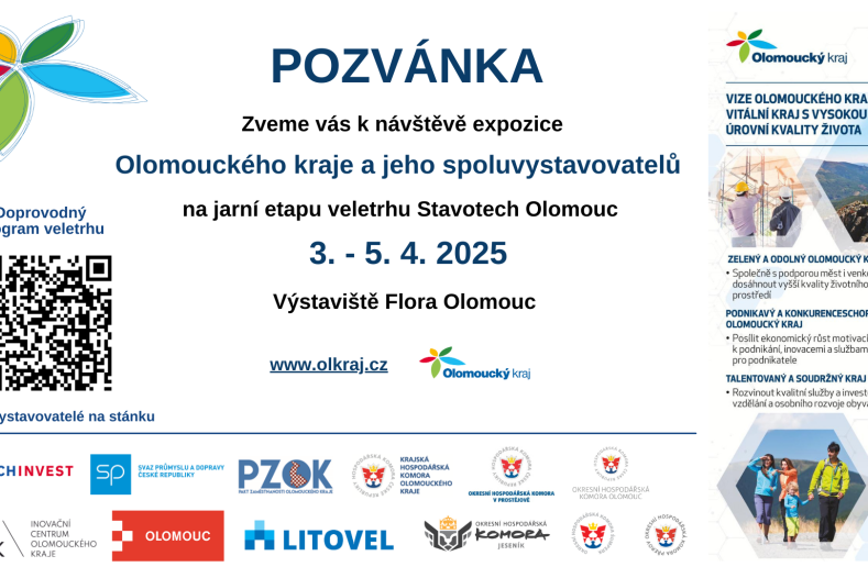Nejnovější trendy ve stavebnictví na jednom místě. Na Stavotechu se představí i Olomoucký kraj