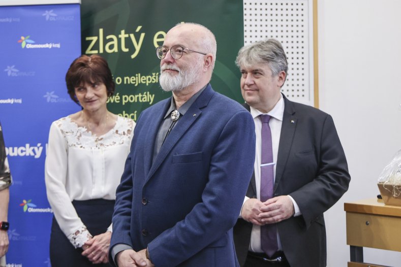 Zlatý erb pro Zlaté Hory. Za nejlepší web v kraji