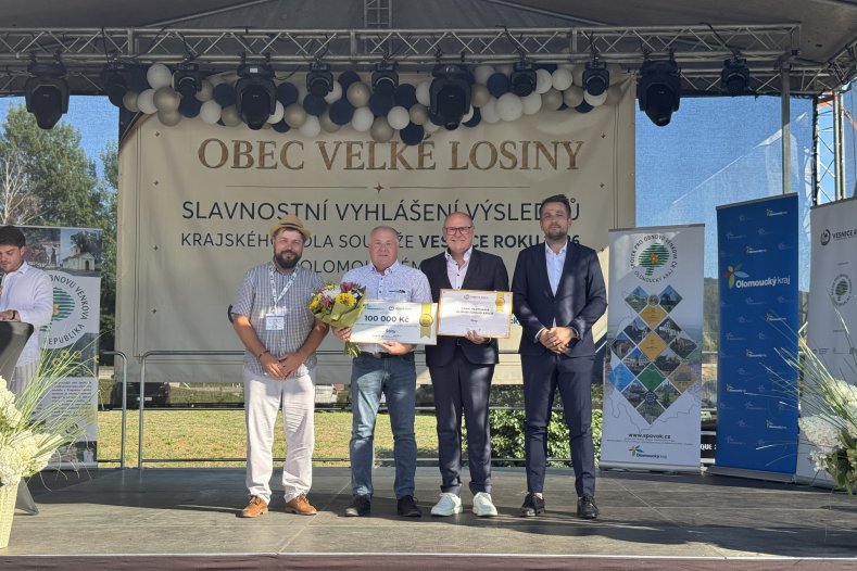  Velké Losiny jsou Vesnicí roku Olomouckého kraje. Další obce získaly ocenění v podobě stuh i zlatých cihel
