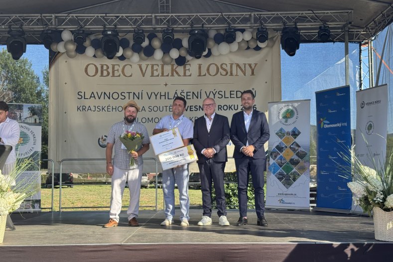  Velké Losiny jsou Vesnicí roku Olomouckého kraje. Další obce získaly ocenění v podobě stuh i zlatých cihel
