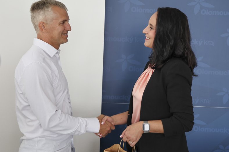  Kraj přivítal úspěšnou vodní slalomářku Valentýnu Kočířovou
