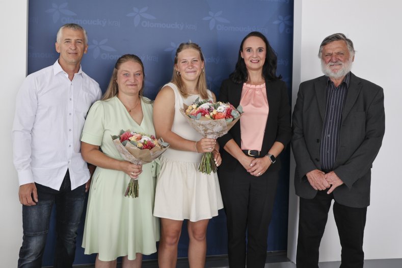  Kraj přivítal úspěšnou vodní slalomářku Valentýnu Kočířovou
