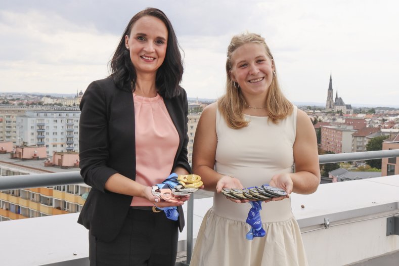  Kraj přivítal úspěšnou vodní slalomářku Valentýnu Kočířovou
