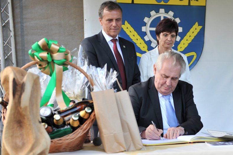 Prezident Miloš Zeman na návštěvě Olomouckého kraje