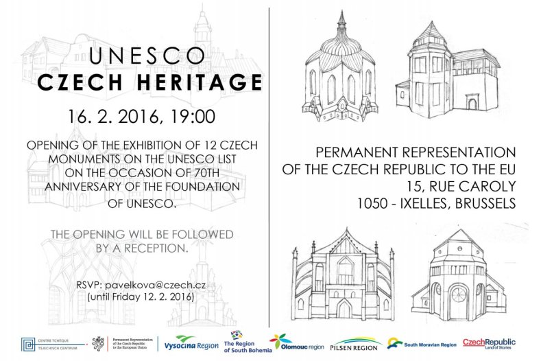 České památky UNESCO představí výstava v Bruselu