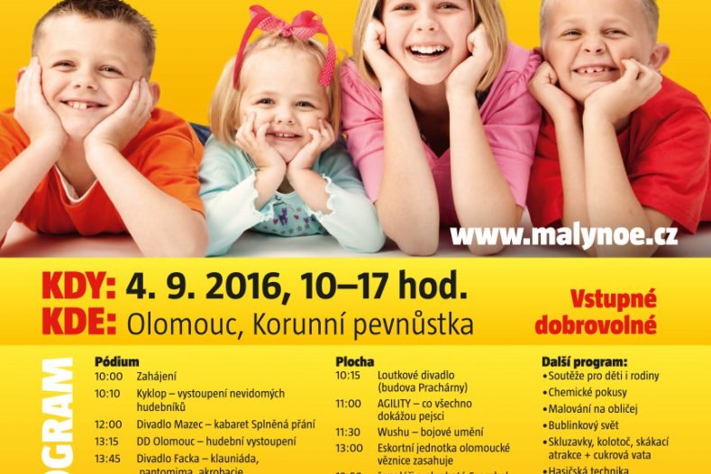 Dětský den s Malým Noe opět na Korunní pevnůstce