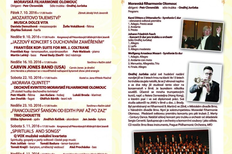 Mezinárodní hudební festival Karla Ditterse z Dittersdorfu plný jedinečných koncertů