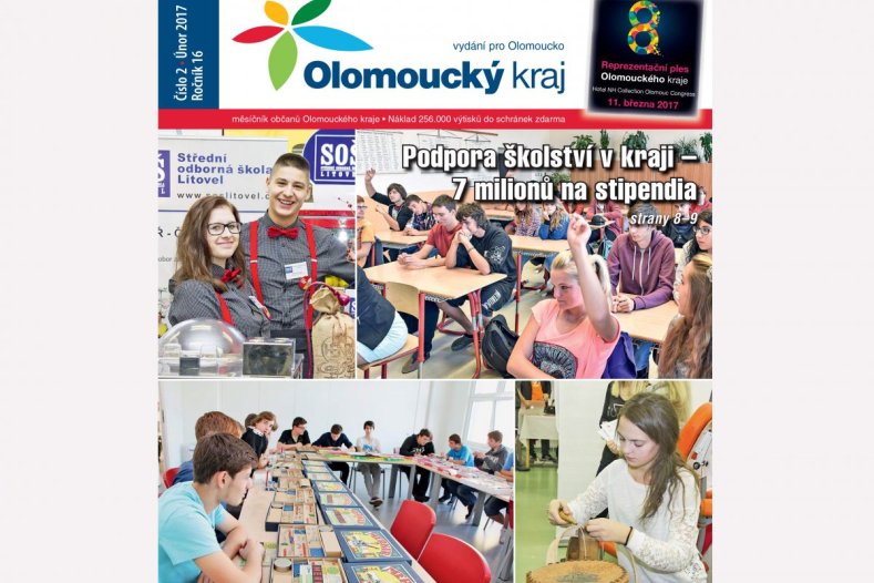 Únorové vydání měsíčníku Olomoucký kraj
