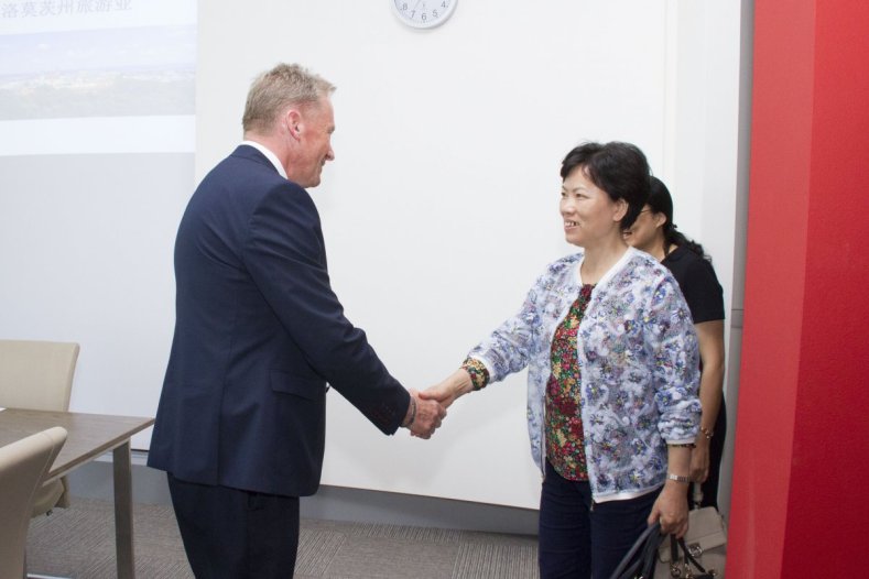 Náměstek hejtmana Pavel Šoltys přijal čínskou delegaci z provincie Fujian