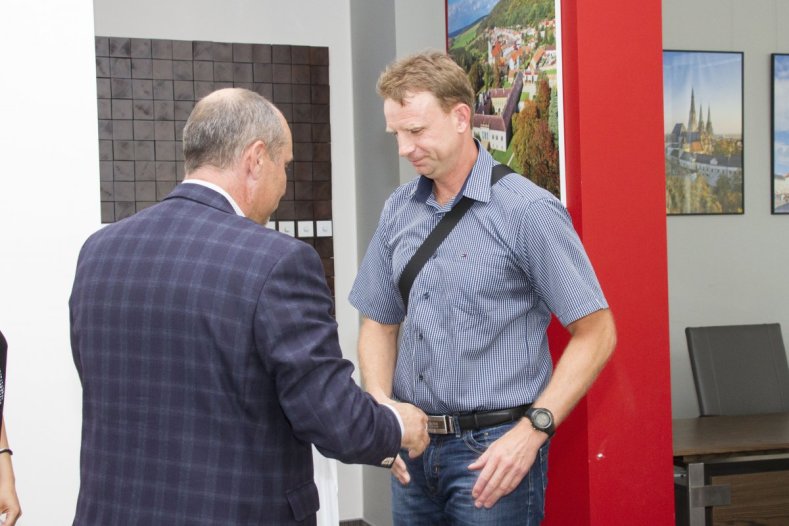 Náměstek hejtmana František Jura přijal mistry České republiky ve veteránském fotbalu