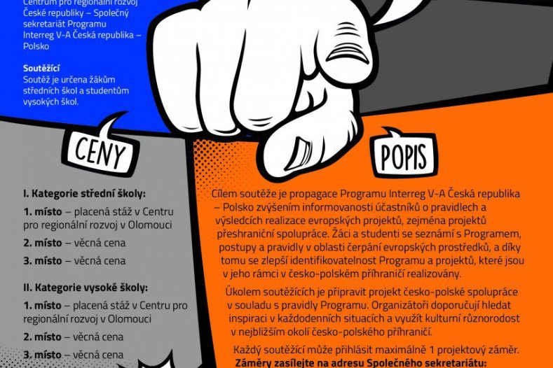 Soutěž o stáž v Centru pro regionální rozvoj. Stačí návrh projektu česko-polské spolupráce