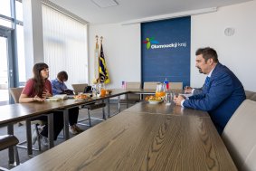 Zástupkyně Velvyslanectví USA jednaly na hejtmanství o rozvoji kraje i zahraniční spolupráci