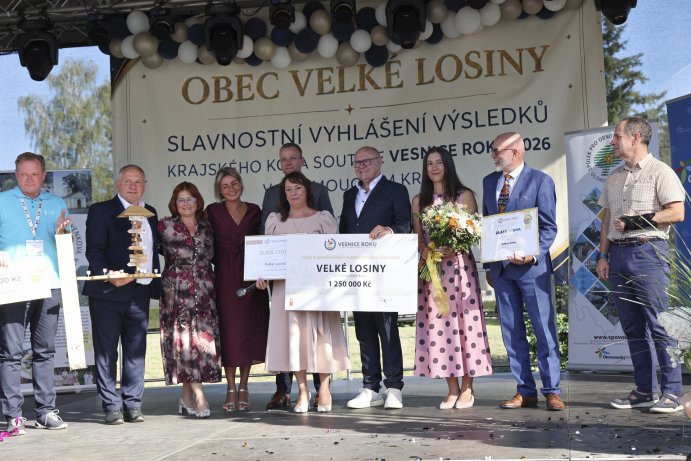 Slavnostní vyhlášení výsledků krajského kola soutěže Vesnice roku 2026